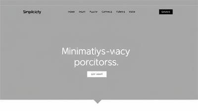 An elegant and sleek website layout featuring minimalist design elements such as ample whitespace, clean typography, and subtle accents, highlighting the simplicity and sophistication of SimplicitySites' minimalist web design approach.