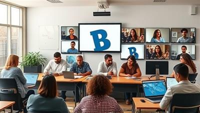 A virtual classroom environment with diverse participants attending a skill development bootcamp online, engaging in group discussions, virtual workshops, and collaborative projects, showcasing the dynamic and interactive nature of the learning experience.