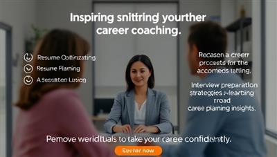 An inspiring visual representation of a virtual career coaching session, with a career advisor guiding a client through resume optimization tips, interview preparation strategies, and career planning insights on a virtual call, empowering individuals to take their career leaps confidently.