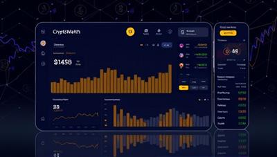 An interface design showcasing the CryptoWealth platform with real-time cryptocurrency data, investment performance metrics, and automated trading features, reflecting precision, efficiency, and cutting-edge technology in the crypto investment landscape.