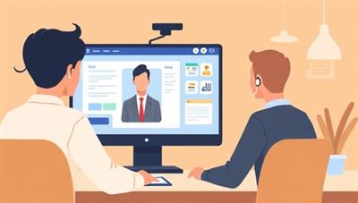 An illustrative representation of Audit Assist Pro, showcasing a virtual support team assisting a client through a tax audit process via video conferencing, conveying professionalism and expert guidance in tax compliance.