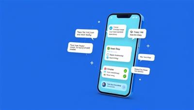 An illustration of a futuristic AI-powered finance assistant interacting with a user on a smartphone screen, displaying financial insights, budgeting tips, and investment suggestions in a conversational and interactive format, symbolizing the convenience and efficiency of AI-driven financial support.