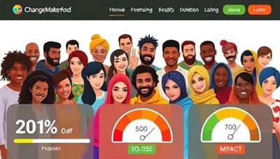 An inspiring visual of diverse changemakers from different backgrounds and cultures coming together on the crowdfunding platform, with progress bars, donation counters, and impact meters showcasing the collective support and positive change generated by the ChangeMakers Fund community, symbolizing unity and empowerment in social innovation and fundraising efforts, urging viewers to join the movement towards a better world.
