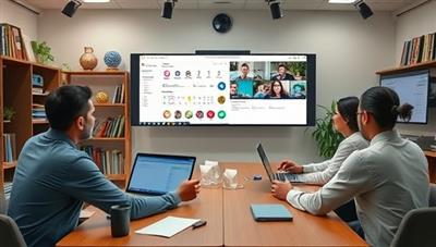 An online classroom setting with students interacting with virtual tools and receiving feedback from instructors, emphasizing the practical and engaging nature of the interactive e-learning platform for creative skills development.