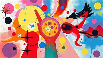 A visually captivating art piece created during a virtual art therapy session, showcasing emotional expression, creativity, and healing through art, capturing the essence of the therapeutic journey offered by the platform.
