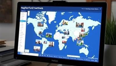 An interactive map interface on a computer screen displaying various local real estate projects available for community investment through NeighborFund Investments, showcasing the platform's user-friendly design and community-focused investment opportunities.
