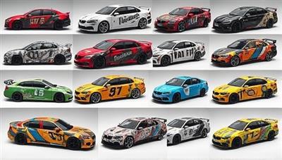 An artistic display of various vehicle wrap designs and patterns on different car models, showcasing the platform's customization options and creative potential in transforming vehicles into unique and personalized masterpieces.