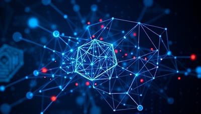 An innovative visualization of AI algorithms at work, depicting a network of interconnected nodes representing career data and insights, with a user interface displaying personalized career recommendations and growth opportunities, symbolizing empowerment and guidance.