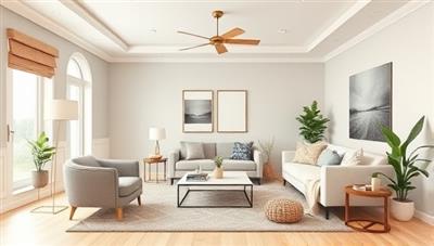 An aesthetically pleasing virtual room rendering showcasing a beautifully designed living space with modern furniture, stylish decor accents, and cohesive color palette, illustrating the transformative power of virtual interior design consultations in creating inviting and harmonious home environments.