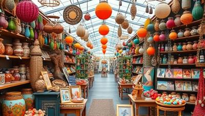 A vibrant digital marketplace filled with handcrafted treasures, artistic creations, and artisan profiles, inviting users to explore the diverse talents and unique offerings showcased on ArtisanAvenue's online artisan marketplace.