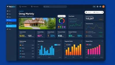 An interactive online tool interface showcasing a property valuation report with detailed insights, charts, and comparisons, illustrating the data-driven and informative features of ValuBot for property market analysis.