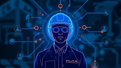 An AI-powered platform matching a digital profile of a mining professional with a job opportunity in the mining industry, symbolizing efficient and accurate talent matching.