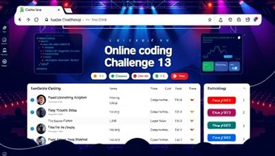 An online coding challenge arena interface with a leaderboard, coding problems, and real-time submissions from participants, showcasing a competitive and dynamic coding environment that encourages skill development and networking within the tech community.