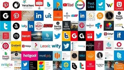 An artistic and vibrant digital collage featuring a mosaic of diverse personal brand elements such as logos, social media icons, blog posts, and positive testimonials, symbolizing creativity, authenticity, and digital influence.