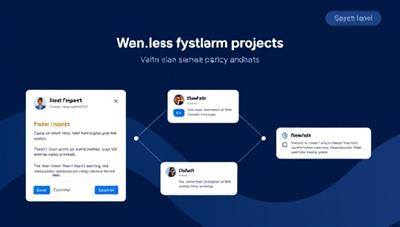 An interactive platform interface showcasing a seamless process where clients can post legal projects, receive proposals from freelance attorneys, and communicate through a secure messaging system, fostering a collaborative and efficient legal marketplace environment.