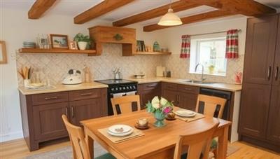 An inviting kitchen setting at Harvest & Hearth Culinary, featuring participants cooking with fresh, colorful ingredients sourced from local farms, surrounded by rustic cooking utensils, cookbooks, and culinary decor, exuding a warm and authentic farm-to-table cooking ambiance.