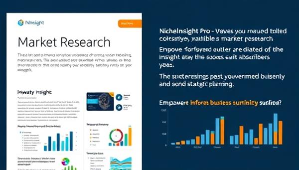 A professional and detailed market research report cover page featuring the NicheInsight Pro branding, key industry insights, data visualizations, and trend analysis, highlighting the depth and quality of niche market research available to subscribers, empowering informed business decisions and strategic planning.