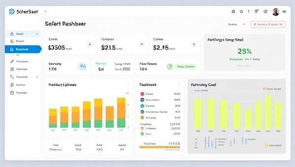 A sleek and modern dashboard interface displaying financial data and charts specific to freelance income streams, tax estimates, and retirement savings goals, designed with a user-friendly layout and intuitive navigation for solo workers on the SoloSaver Hub platform.