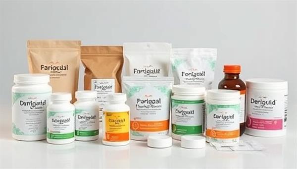 An assortment of pharmaceutical products displayed in biodegradable packaging with a prominent "Eco-Friendly" label, emphasizing sustainability and environmental consciousness in the pharmaceutical industry.