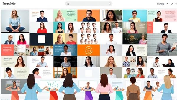 A dynamic virtual hub featuring a diverse array of health and wellness bloggers, experts, and influencers sharing content, engaging with readers through comments and discussions, and collaborating on virtual events, creating a vibrant and interactive community within the blog network.
