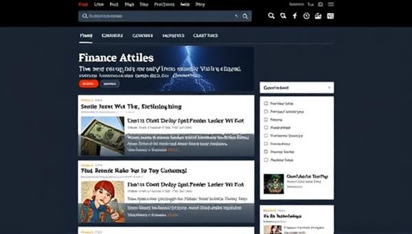 An interactive blogging platform interface showcasing diverse finance articles, user comments, and engagement metrics, creating a vibrant and informative online community for financial enthusiasts.