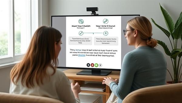 A virtual therapy session where a therapist and client engage in a supportive and confidential video call, focusing on mental health discussions, coping strategies, and emotional well-being exercises, illustrating the compassionate and professional approach of MindShift Virtual in providing mental health support.