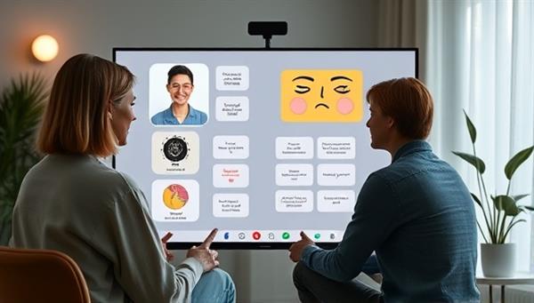 An empathetic virtual therapy session scene featuring a therapist providing counseling to a client via video call, with calming background visuals, mindfulness exercises, and therapeutic tools displayed on the screen, creating a safe and supportive virtual therapy environment for emotional healing and growth.