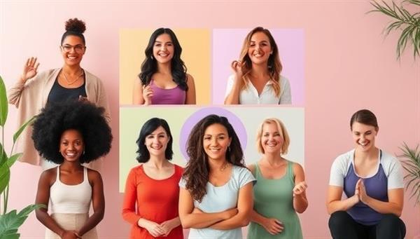 A vibrant and inclusive wellness community platform interface featuring diverse health coaches, nutritionists, and fitness trainers offering virtual coaching sessions, interactive workshops, and supportive resources, creating a welcoming and empowering space for users seeking holistic health guidance on WellnessWave Hub.
