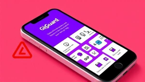 An engaging visual of a smartphone displaying the GigGuard app interface with vibrant colors and intuitive icons, showcasing the simplicity of purchasing microinsurance for gig workers on the go.