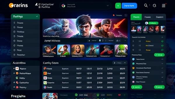 An eye-catching digital interface displaying various eSports games, odds, and betting options, with animated graphics and a futuristic design to appeal to gamers and betting enthusiasts.