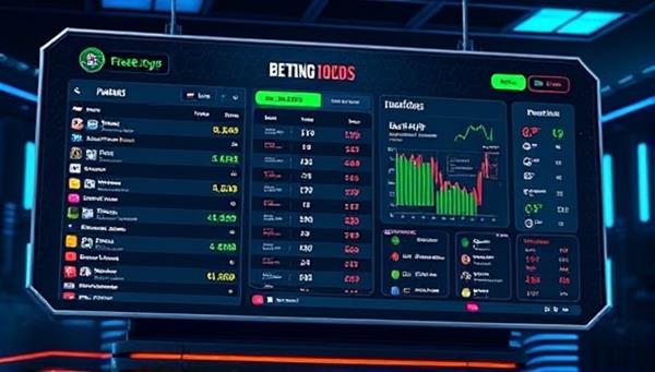 An engaging visual representation of e-sports betting odds and match analyses displayed on a futuristic digital screen, highlighting the data-driven approach and expert insights offered by eBetMastermind