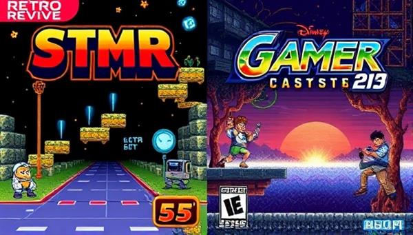 An updated version of a classic retro game cover art, showcasing the revitalized graphics and modernized design elements of a remastered title available through RetroRevive, evoking nostalgia and excitement for retro gaming fans.