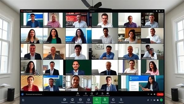 An image of a virtual webinar platform featuring a diverse group of participants engaging with financial experts and speakers in a live session, sharing insights, taking notes, and networking in a dynamic and interactive online learning environment of EmpowerFin Webinars.