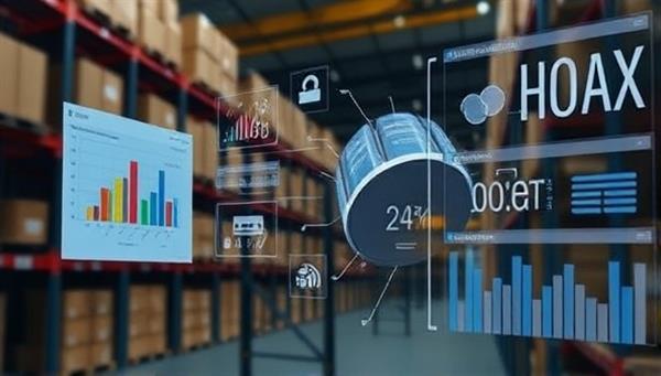 An insightful visual representation of a virtual warehouse consultant analyzing data, providing recommendations, and guiding businesses towards operational excellence.