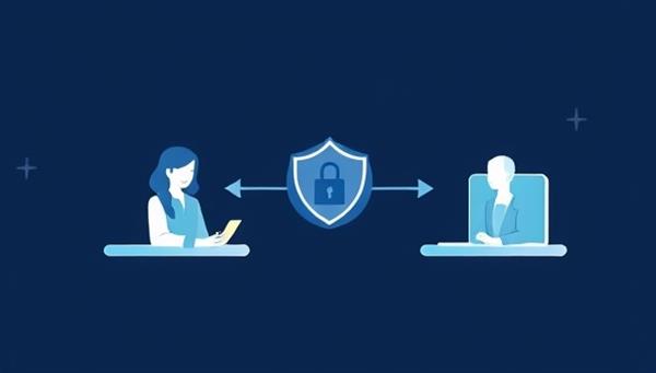 An illustration of a seamless digital platform connecting small business owners and individual lenders through a secure interface, symbolizing trust, collaboration, and financial empowerment.