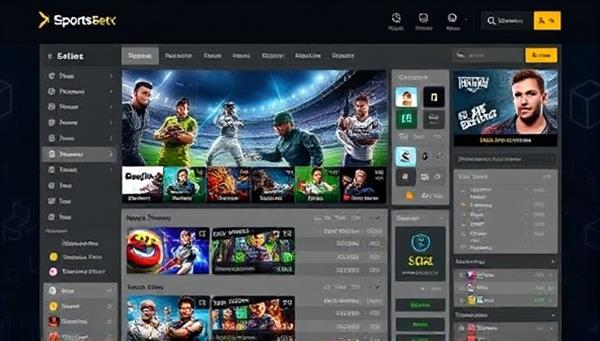 A dynamic e-sports betting platform interface showcasing various gaming titles, live streams, real-time odds, and interactive features, capturing the excitement and competitive spirit of E-Sports BetX