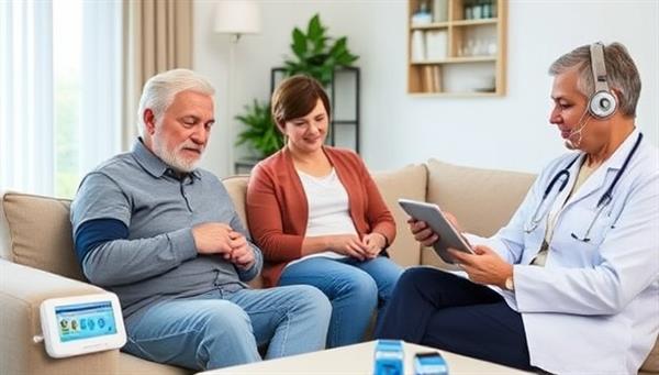 A modern home environment featuring VitalWatch Remote Care