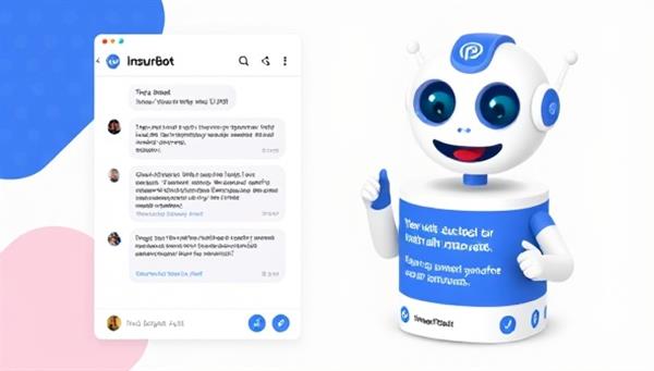 An engaging visual of a chat interface with InsurBot Assist, featuring a friendly and helpful virtual assistant responding to insurance-related queries and guiding users through policy information and claims processes, showcasing the convenience and accessibility of instant customer support.
