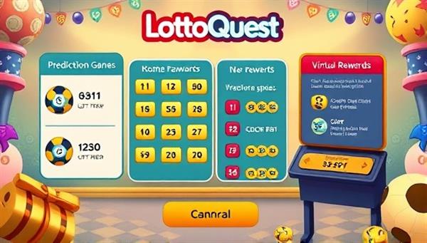 An interactive lottery-themed interface with colorful game elements, prediction challenges, and virtual rewards, creating an engaging and gamified experience for LottoQuest Pro subscribers to enjoy while predicting lottery numbers and winning rewards.
