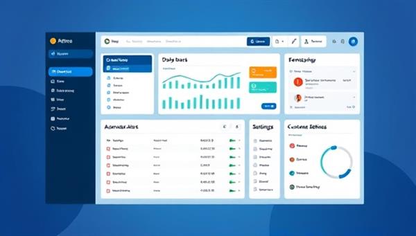 A dynamic software interface showcasing compliance dashboards, automated alerts, and customizable settings, with a modern design and user-friendly navigation, illustrating the efficiency and sophistication of the compliance software platform.