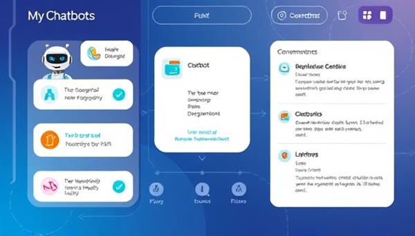 An interactive digital interface showcasing the chatbot