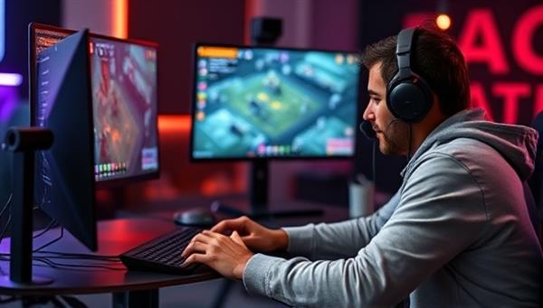 An engaging online gaming mentorship session where a mentor guides a novice player through gameplay strategies and tactics, providing real-time feedback and advice, creating a collaborative and educational gaming environment for skill enhancement.
