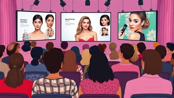An artistic illustration featuring a diverse group of virtual attendees engrossed in a beauty masterclass session led by a celebrity makeup artist, with screens displaying skincare routines, makeup tutorials, and hairstyling tips, creating an immersive and educational online beauty experience.