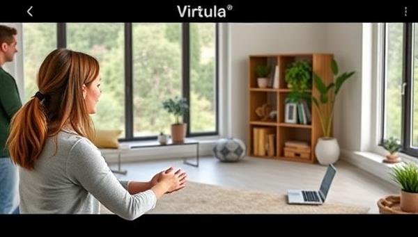 A virtual wellness coaching session scene featuring a coach guiding individuals through relaxation exercises and mindfulness practices, with a serene background setting and virtual wellness tools, illustrating the supportive and calming nature of the coaching service.