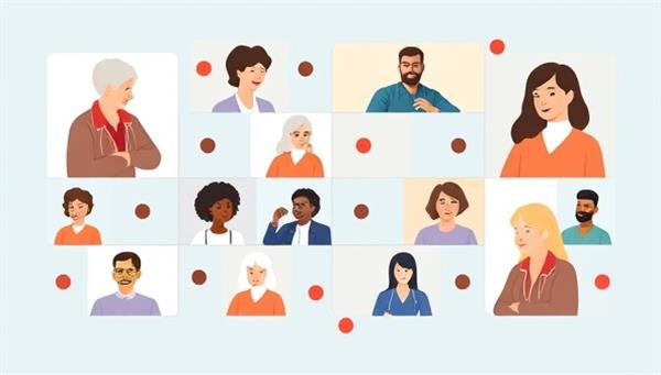 An online caregiver support network interface featuring diverse caregivers sharing experiences, accessing resources, and engaging in virtual support groups, creating a sense of community and solidarity in the challenging yet rewarding role of caregiving.