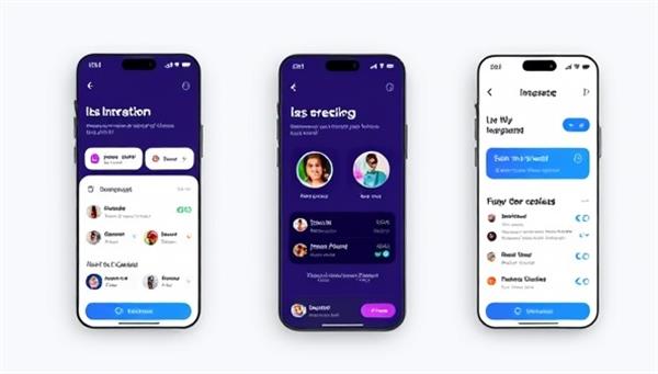 A sleek, modern interface of a mobile app showing insurance options with AI recommendation algorithms at work, highlighting user-friendly design and personalized suggestions.