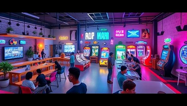 An immersive digital world showcasing a variety of virtual hangout spaces, including a bustling cafe with animated avatars chatting, a colorful game room with interactive games, and an art gallery displaying digital artworks, illustrating a vibrant and dynamic social hub for online interactions and entertainment.
