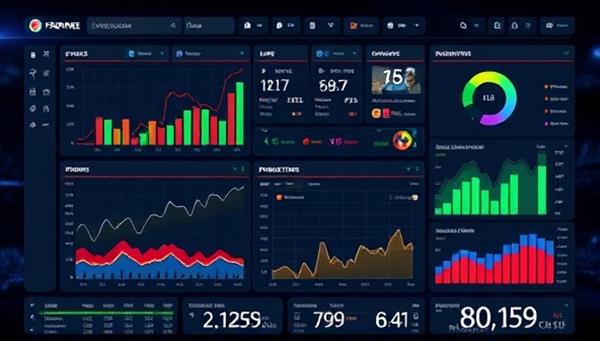 An advanced analytics dashboard displaying live sports data feeds, predictive models, and interactive betting trends, surrounded by digital graphs and statistics, presenting a cutting-edge betting analytics tool for sports enthusiasts and bettors.