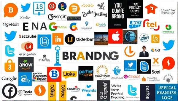 An artistic collage of personal branding elements like logos, social media profiles, and inspirational quotes, creatively arranged to reflect individuality and uniqueness in personal branding endeavors.