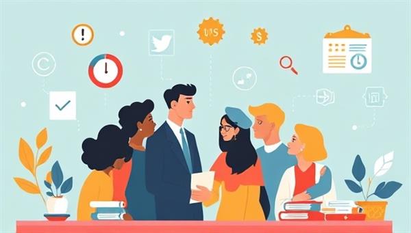 An illustration of a diverse group of freelancers engaging with legal professionals on a digital platform, surrounded by icons representing freelance services and legal documents, conveying collaboration and support in the freelance community.